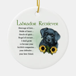 Heritage Labrador Retreiver Puppy Gifts Keramisch Ornament
