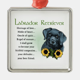 Heritage Labrador Retreiver Puppy Gifts Metalen Ornament