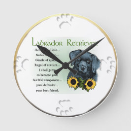 Heritage Labrador Retreiver Puppy Gifts Ronde Klok