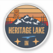 Heritage Lake, Indiana Sticker (Voorkant)