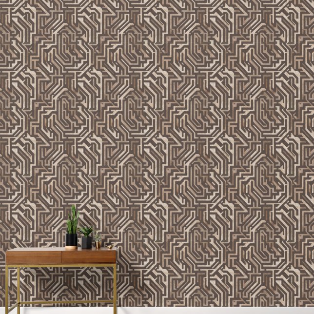 Heritage Luxe (Neutraal) Doolhof Behang (Hal)
