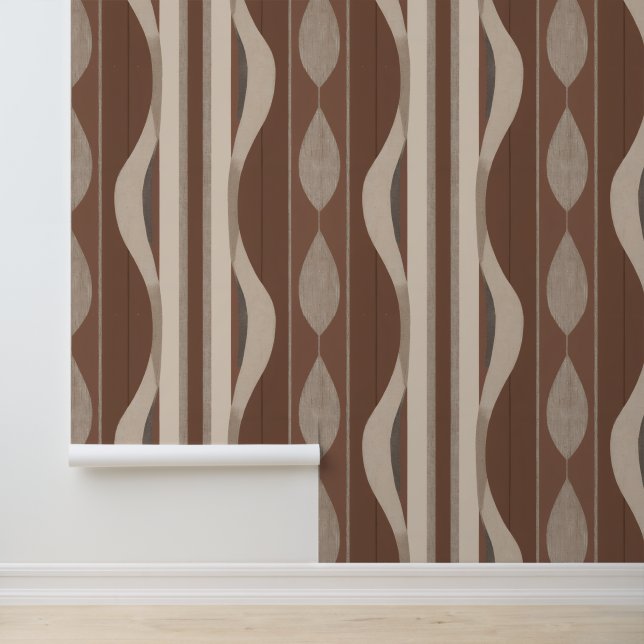 Heritage Luxe No. 2 (Earth + Brown)   Behang (Applicatie)