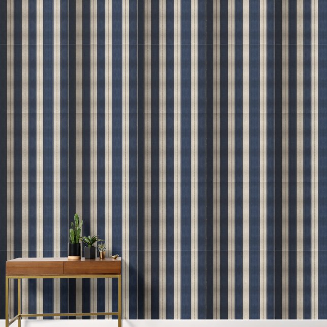 Heritage Luxe No. 3 (Indigo + Earth) Luxury Behang (Hal)