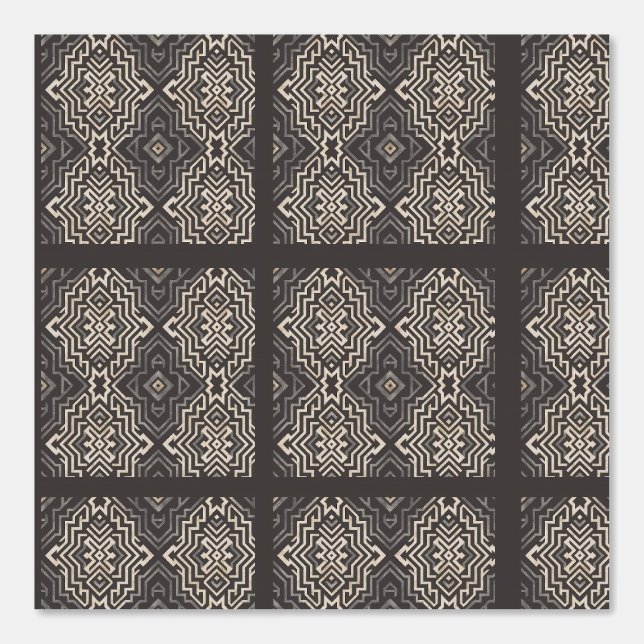 Heritage Luxe nr. 5 (Indigo + Aarde) Luxe Behang (Voorkant)