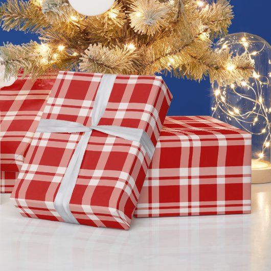 Heritage Luxe Red Plaid Holiday Cadeaupapier (Feestdagen)