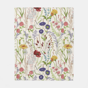 Heritage Meadow Garden veelkleurig Fleece Deken