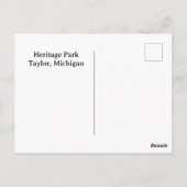 Heritage Park Watermolen Briefkaart (Achterkant)