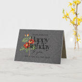 Heritage Primrose Elegante aangepaste verjaardagsv Kaart (Gele Bloem)