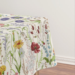 Heritage Revival Weidebloemen door Onbekend Tafelkleed