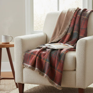 Heritage Rode Plaid - Warm, Geweven Traditie Deken