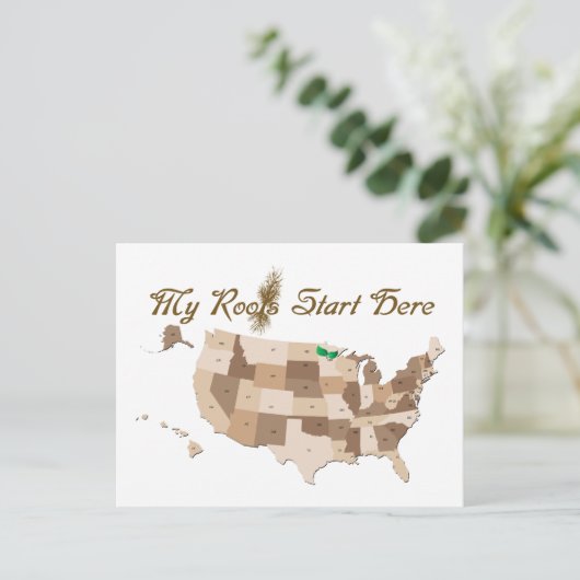 Heritage Roots Briefkaart (Staand voorkant)