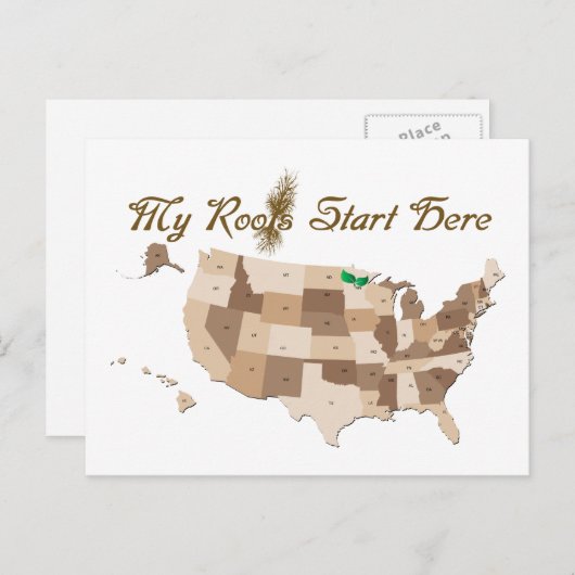 Heritage Roots Briefkaart (Voorkant / Achterkant)