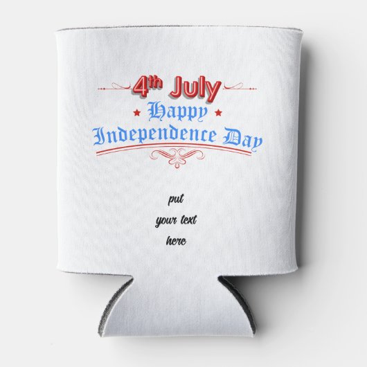 Heritage Script Onafhankelijkheid Can Cooler (Voorkant)
