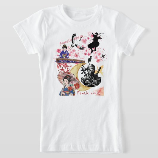 Heritage Stealth: Vintage Kunoichi Graphic Tee T-shirt (Laagn)