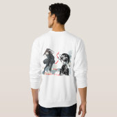 Heritage Stealth: Vintage Kunoichi Graphic Tee Trui (Achterkant volledig)