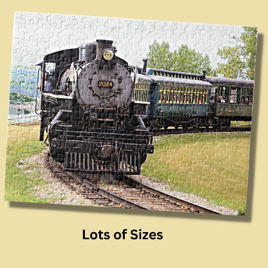 Heritage Steam Train with Carriages Jigzaag Puzzle Legpuzzel