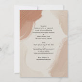 Heritage Terracotta Blush Abstract Borstel Modern Kaart (Achterkant)