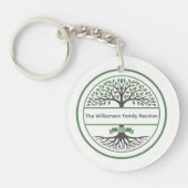 Heritage Tree Roots Familiereünie Sleutelhanger (Voorkant)