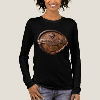 Heritage Vines Napa Valley Wijnvat Lange Mouwen Tri-Blend Shirt