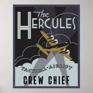 Herk Deco - Custom C-130H Edition Poster