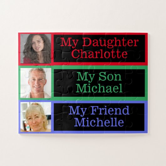 Herken familie geheugen foto's Dementie Alzheimers Legpuzzel (Horizontaal)