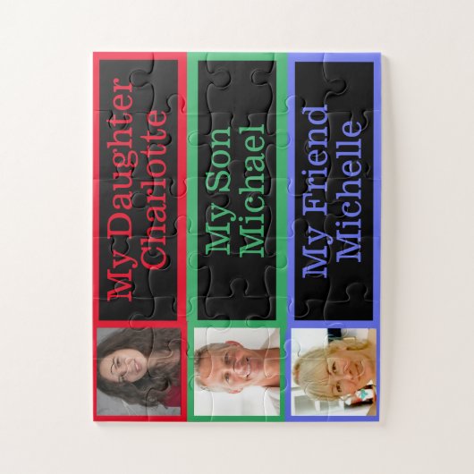 Herken familie geheugen foto's Dementie Alzheimers Legpuzzel (Verticaal)