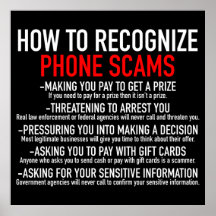 Herken telefoon oplichting - Scam Prevention List