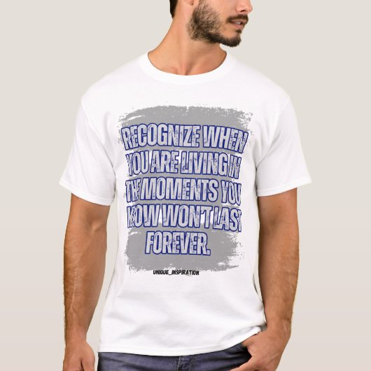 Herken wanneer je in de momenten bent t-shirt (Voorkant)