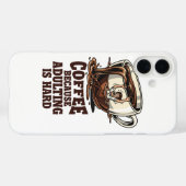 Herkenbare Volwassen Humor Koffie Liefhebber Case-Mate iPhone Case (Achterkant (horizontaal))