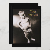 Herkomst van Man Pouting Boy-uitnodigingen Kaart (Voorkant / Achterkant)