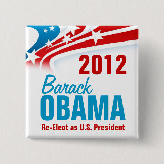 Herkozen Barack Obama Vierkante Button 5,1 Cm