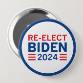Herkozen Biden 2024 Ronde Button 4,0 Cm (Voorkant /achterkant)