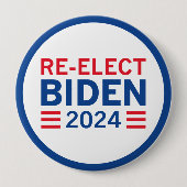 Herkozen Biden 2024 Ronde Button 4,0 Cm (Voorkant)