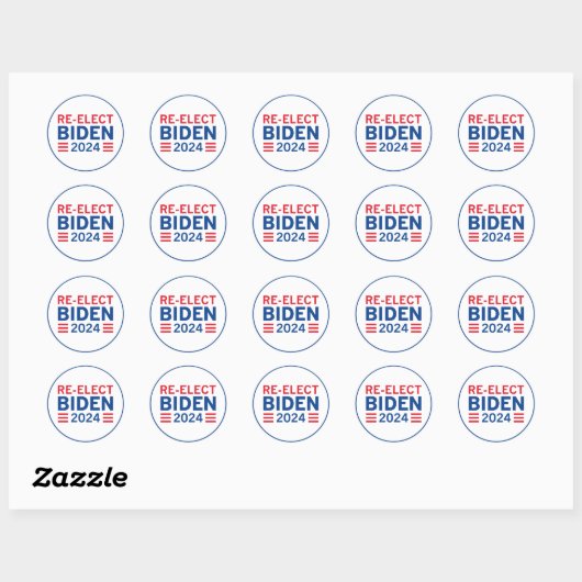 Herkozen Biden 2024 Ronde Sticker (Vel)