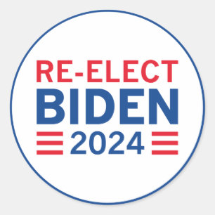 Herkozen Biden 2024 Ronde Sticker