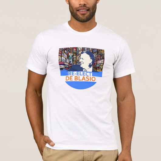 Herkozen Bill de Blasio T-shirt (Voorkant)