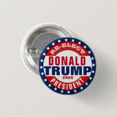 Herkozen Donald Trump voor President Ronde Button 3,2 Cm (Voorkant /achterkant)