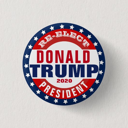 Herkozen Donald Trump voor President Ronde Button 3,2 Cm (Voorkant)