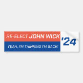 Herkozen John Wick 2024 Bumpersticker (Voorkant)
