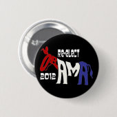Herkozen Obama 2012 Ronde Button 5,7 Cm (Voorkant /achterkant)
