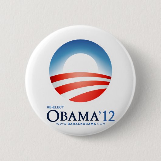 Herkozen Obama 2012 Ronde Button 5,7 Cm (Voorkant)