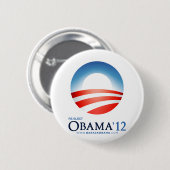 Herkozen Obama 2012 Ronde Button 5,7 Cm (Voorkant /achterkant)