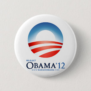 Herkozen Obama 2012 Ronde Button 5,7 Cm