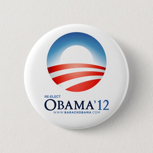 Herkozen Obama 2012 Ronde Button 5,7 Cm (Voorkant)