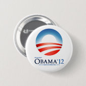 Herkozen Obama 2012 Ronde Button 5,7 Cm (Voorkant /achterkant)
