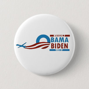 Herkozen Obama Biden 2012 Ronde Button 5,7 Cm