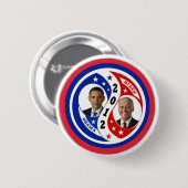 Herkozen Obama Biden 2012 Ronde Button 5,7 Cm (Voorkant /achterkant)