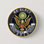 Herkozen Obama Ronde Button 5,7 Cm (Voorkant)