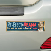 Herkozen Obama, stom! Bumpersticker (Op auto)