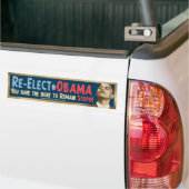 Herkozen Obama, stom! Bumpersticker (Op Truck)